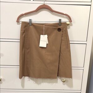 NWT By Malene Birger Esmaa Skirt 36 Camel